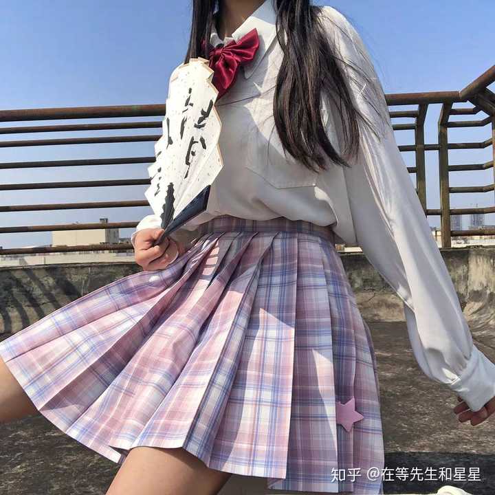 有什么绝美的蓝粉格jk裙推荐