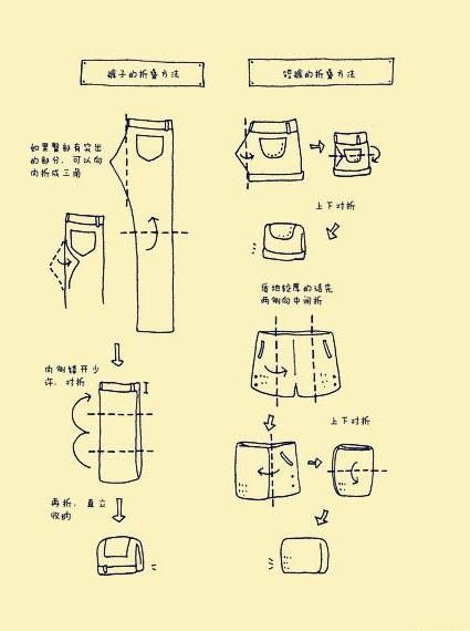 如何优雅地叠衣服?