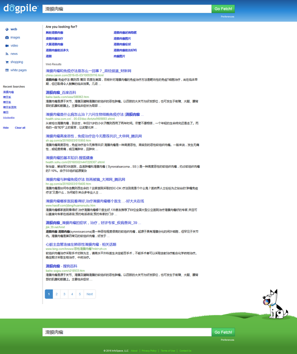 dogpile dogpile web search 没错,dogpile的搜索主要背景真的有一只
