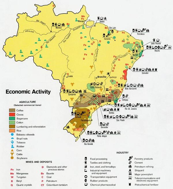 你们知道我们的痛苦么…… 说句题外话,巴西的许多矿产资源都是出于