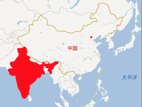 小米手机4在印度发布会上错用地图,把中国领土