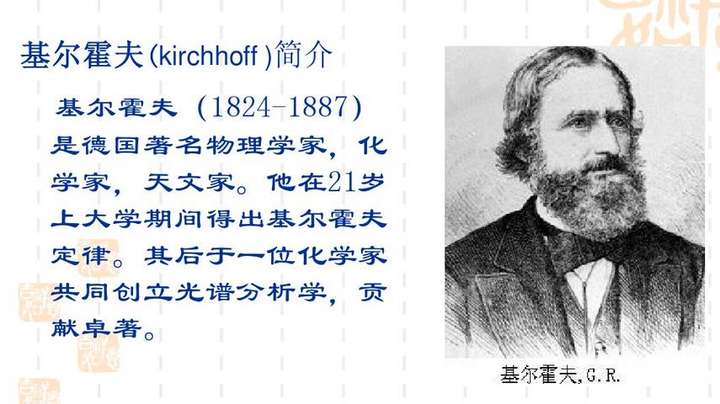 1845年,21岁还是学生的基尔霍夫提出了基尔霍夫电路定律.