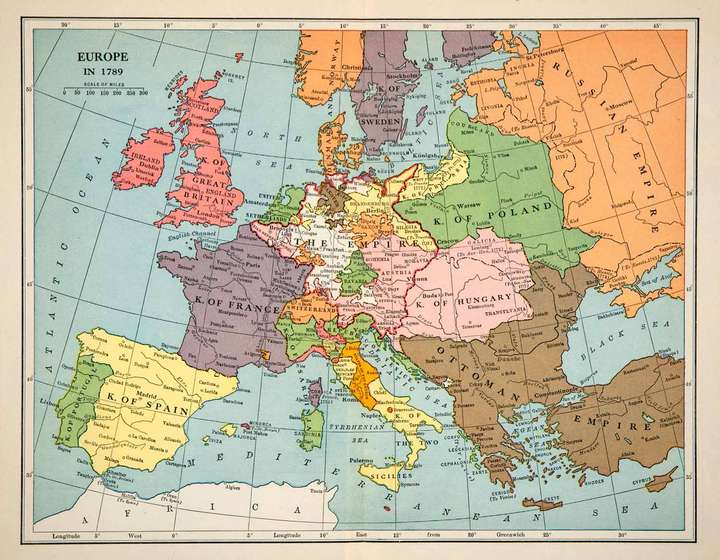 实际上1848年前欧洲还有个波兰,可惜也被瓜分了.