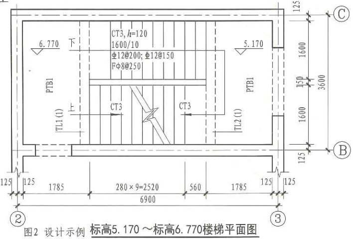 每日练习现浇混凝土板式楼梯ct型楼梯