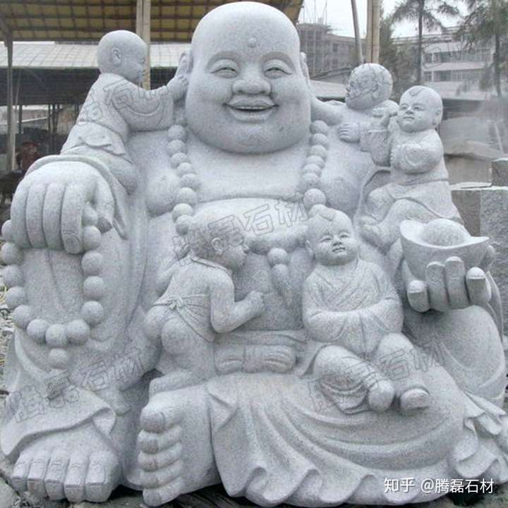 石雕弥勒佛雕像 大肚弥勒佛石雕