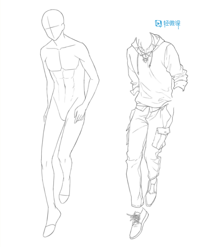 怎样画动漫人物的衣服?包括身体?