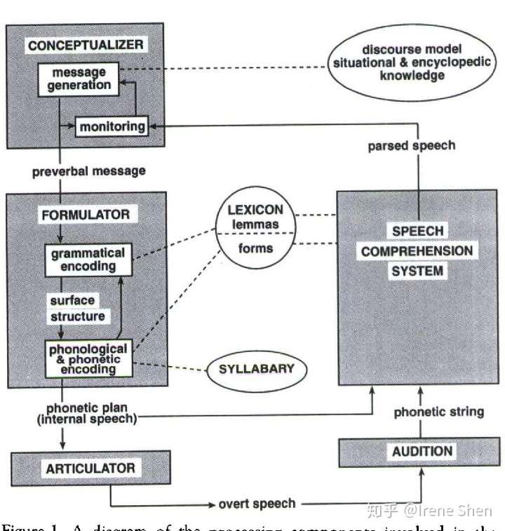 grocer\\'s,grocer levelt's blueprint for the speaker (levelt, 1989)