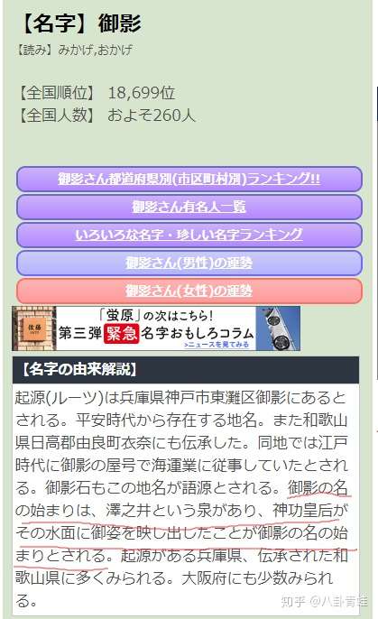 一个日语问题日本姓氏中的御影みかげ有着什么样的含义