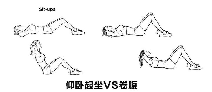 「卷腹」和普通的「仰卧起坐」有什么区别?