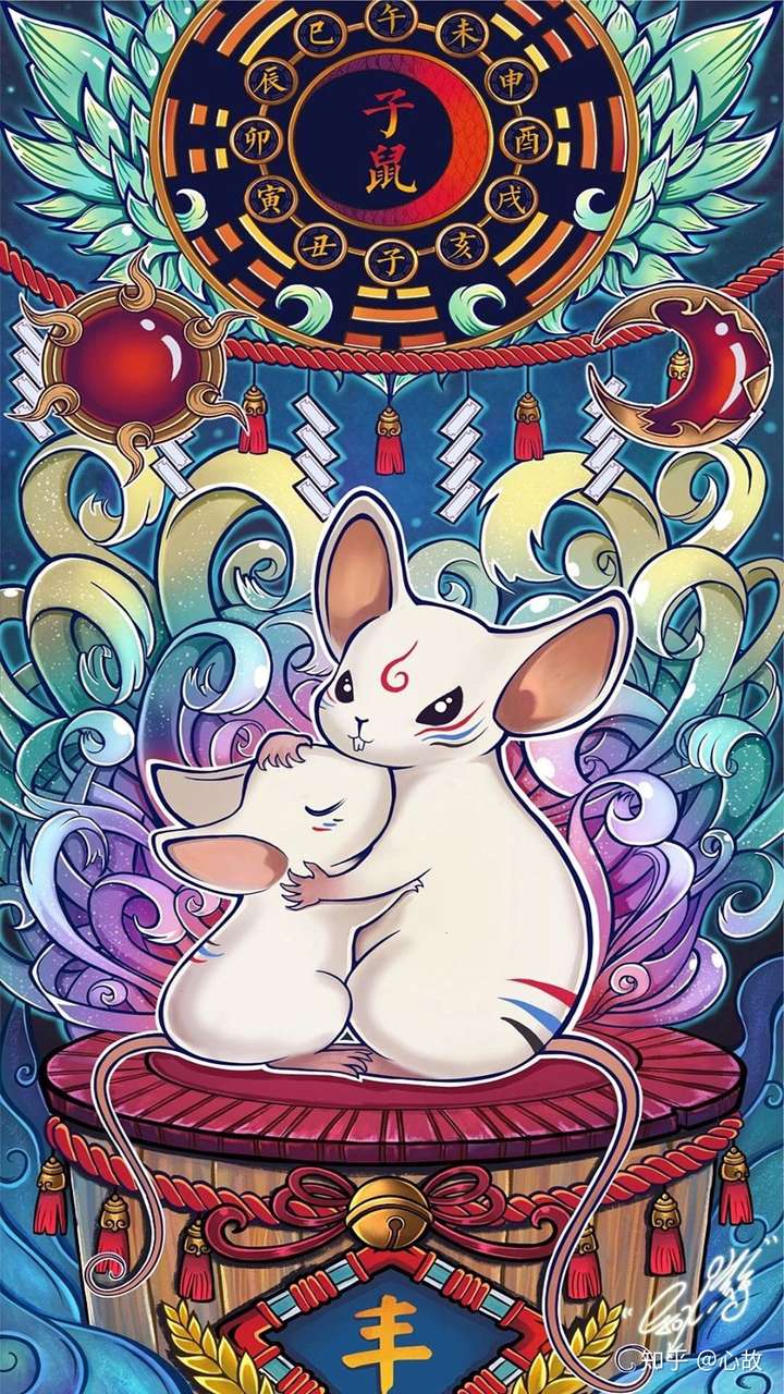 壁纸分享～十二生肖插画|第94期