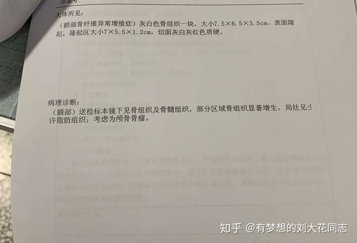 我头上长了一个颅骨骨瘤,专家说没有关系,可是我发现它在缓慢的长大