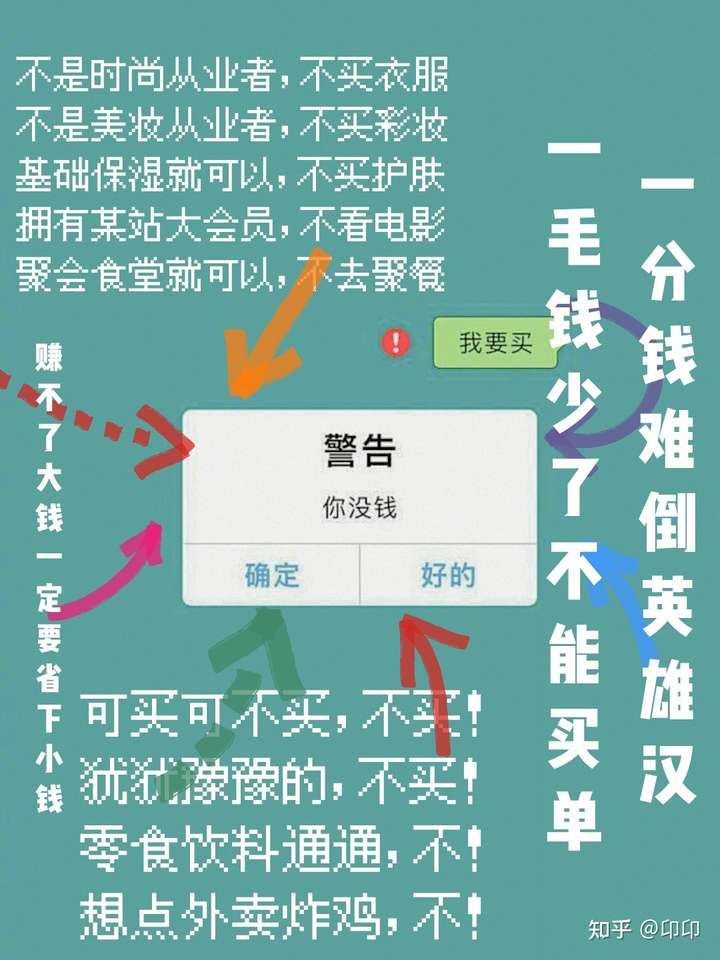 大家有没有那种提醒自己不乱花钱的墙纸?