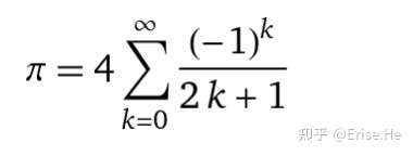 圆周率是一个无理数31415926问能否用一个数学式子来准确表示圆周率