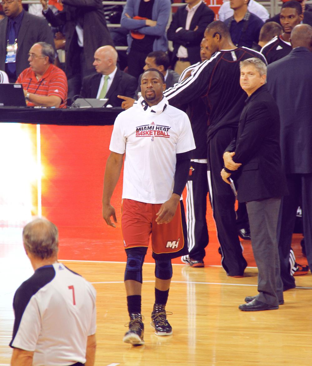 2012 年 10 月 11 日的 NBA 中国赛,快船 VS 热