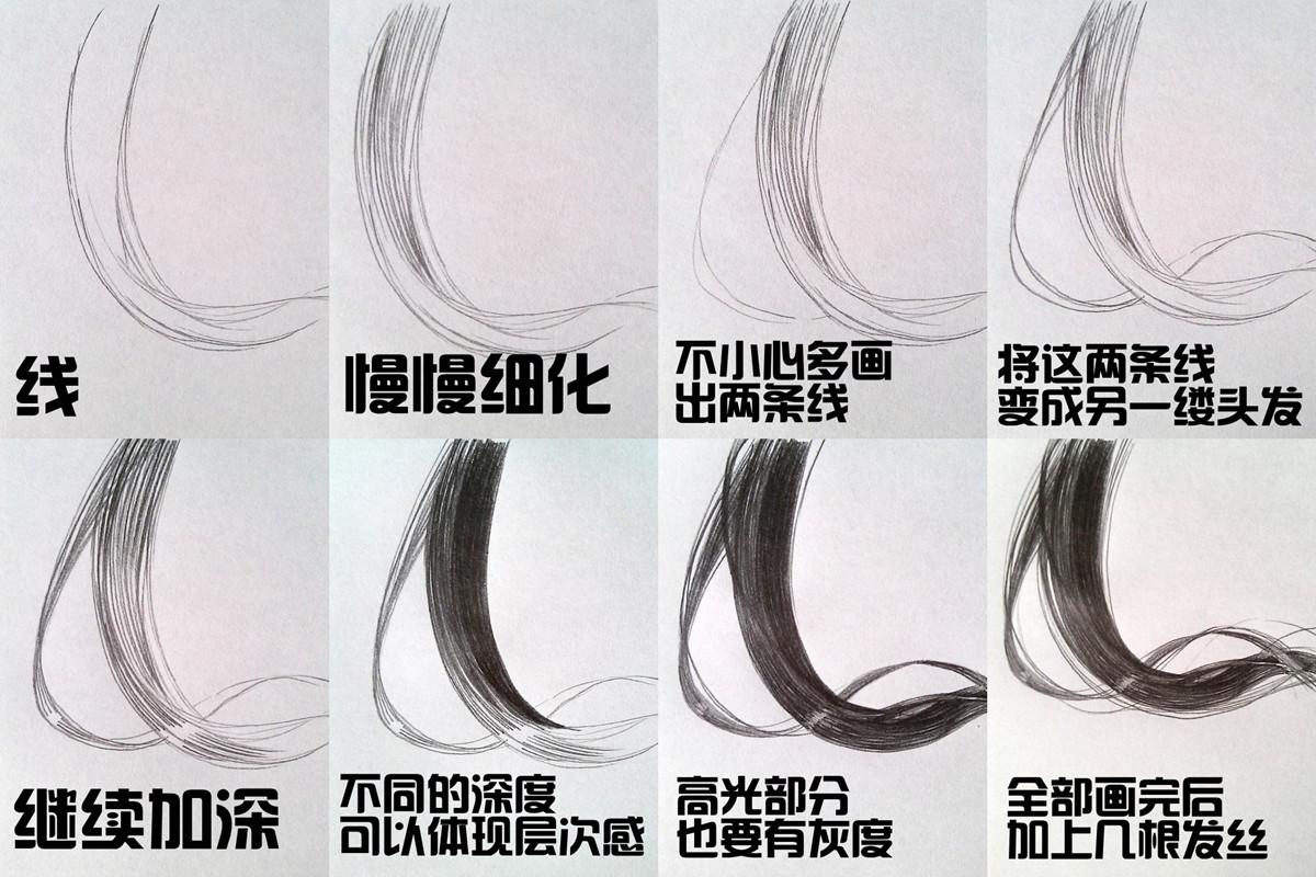 <em>漫画素描</em>的<em>头发</em>怎么画顺? - 知乎