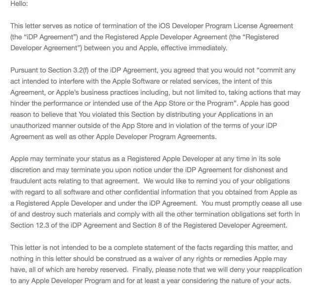 ios开发者账号被禁用了,求推测是什么原因? - i