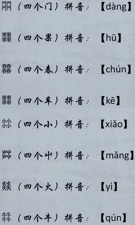 必备|你是编辑,却不懂四叠字读法?