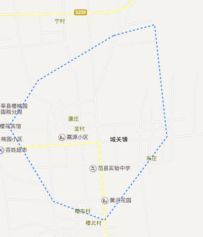 那不是飞地,那是范县的 县城!
