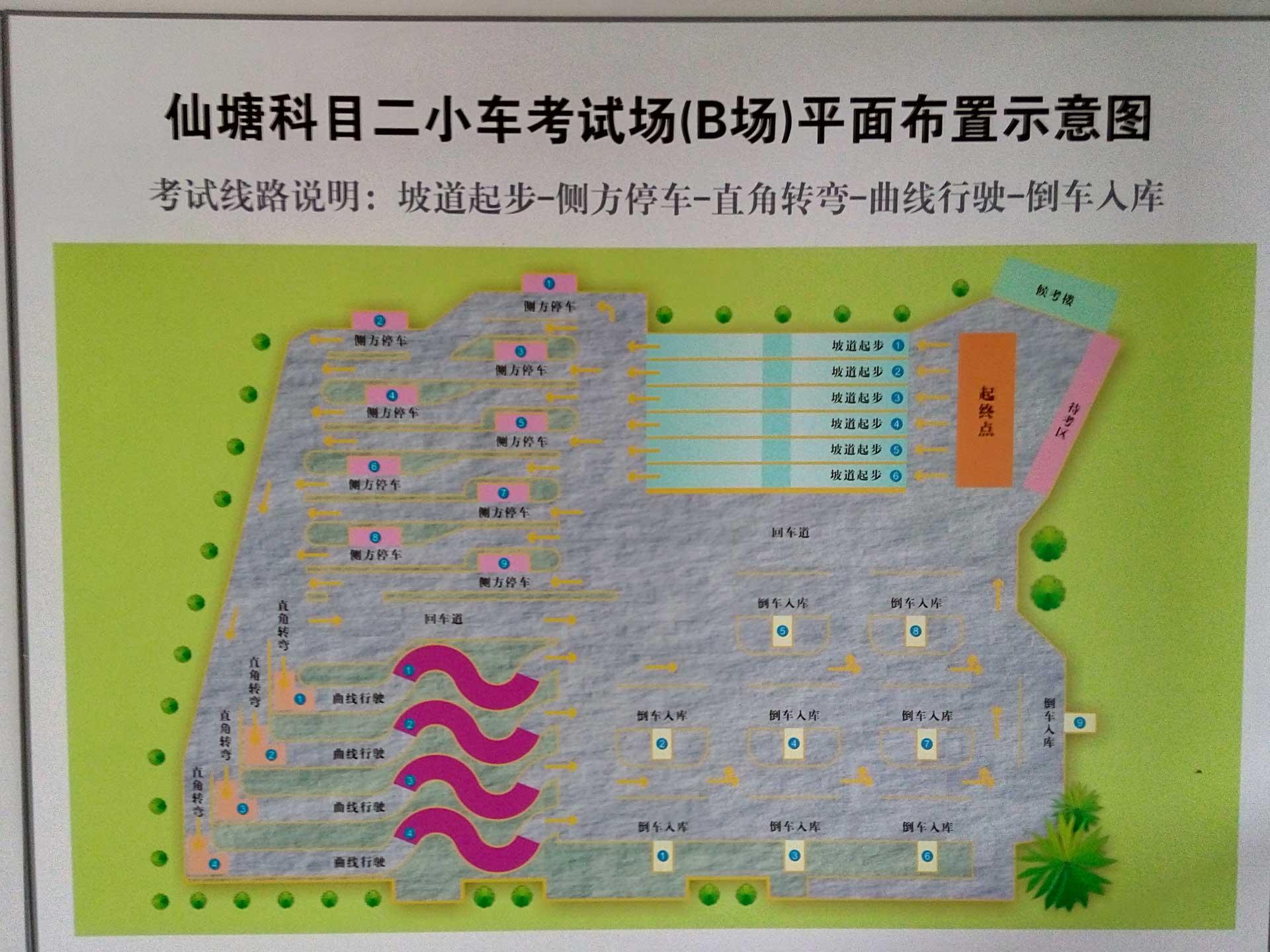 佛山仙塘科目二b场驾驶考试和补考经验带练车过程 ,适合新手,很详细