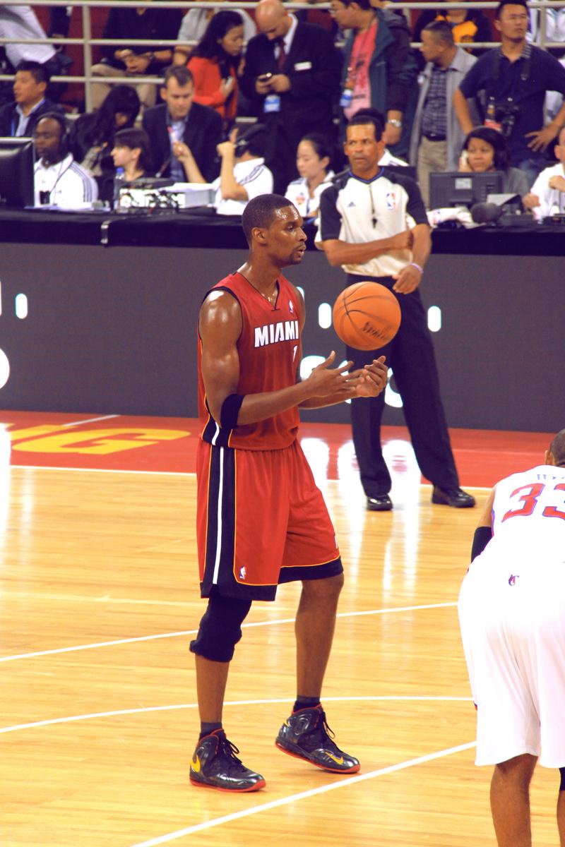 2012 年 10 月 11 日的 NBA 中国赛,快船 VS 热