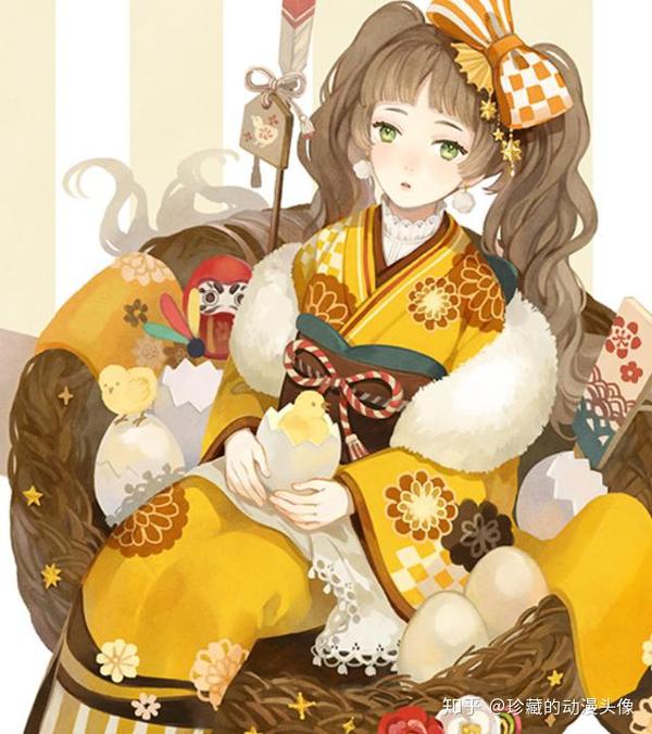 二次元和风手绘:活泼动人的小姐姐,对未来充满了希望!