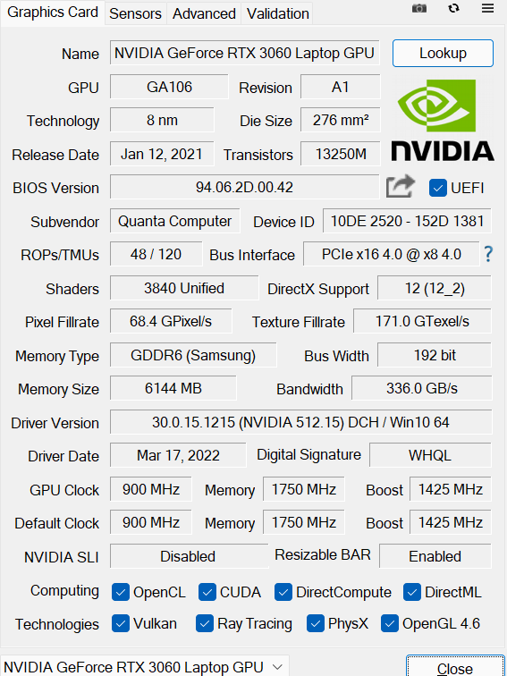 cpu:i7-12700h