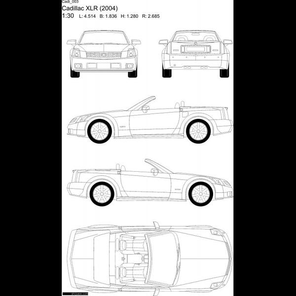 汽车三视图大全,汽车建模必备资料