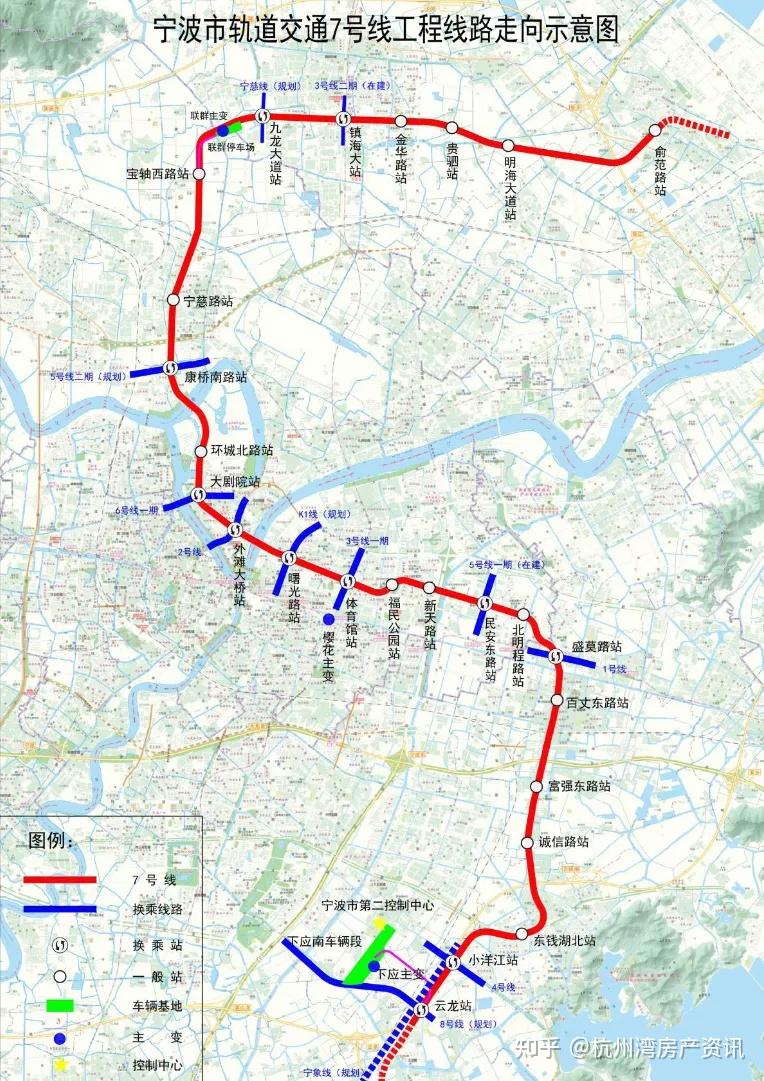 透露重大消息宁波地铁7号线九龙大道站可换乘规划宁慈线