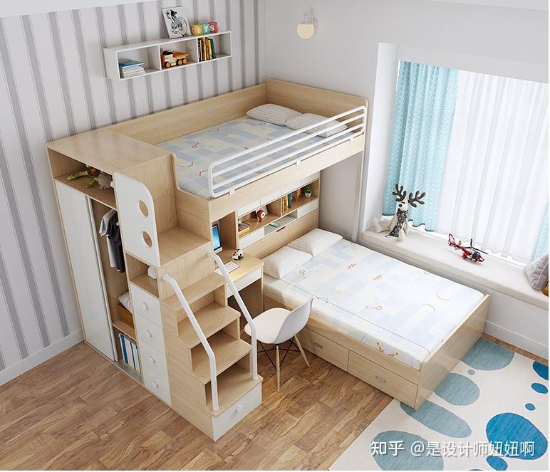 把儿童房设计成上下床也许更能满足您的需求