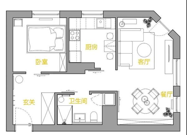 寓享家 |36㎡长租公寓,打造清爽宜人的家