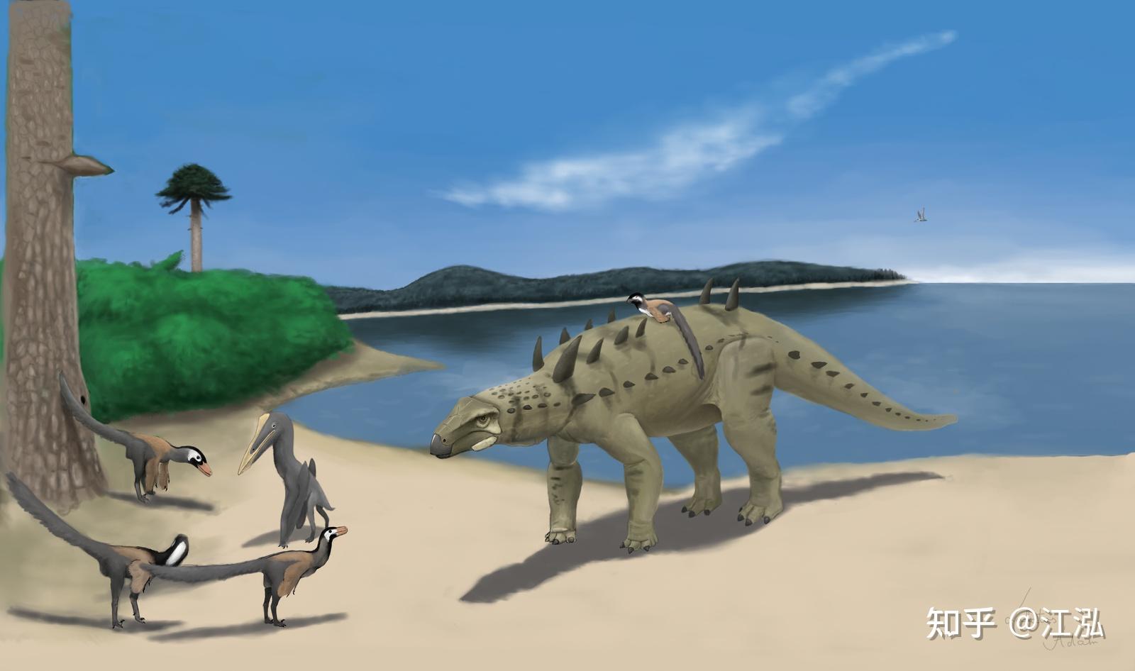 奥伊考角龙是目前欧洲发现的唯一一种角龙类恐龙,其所属的弱角龙科