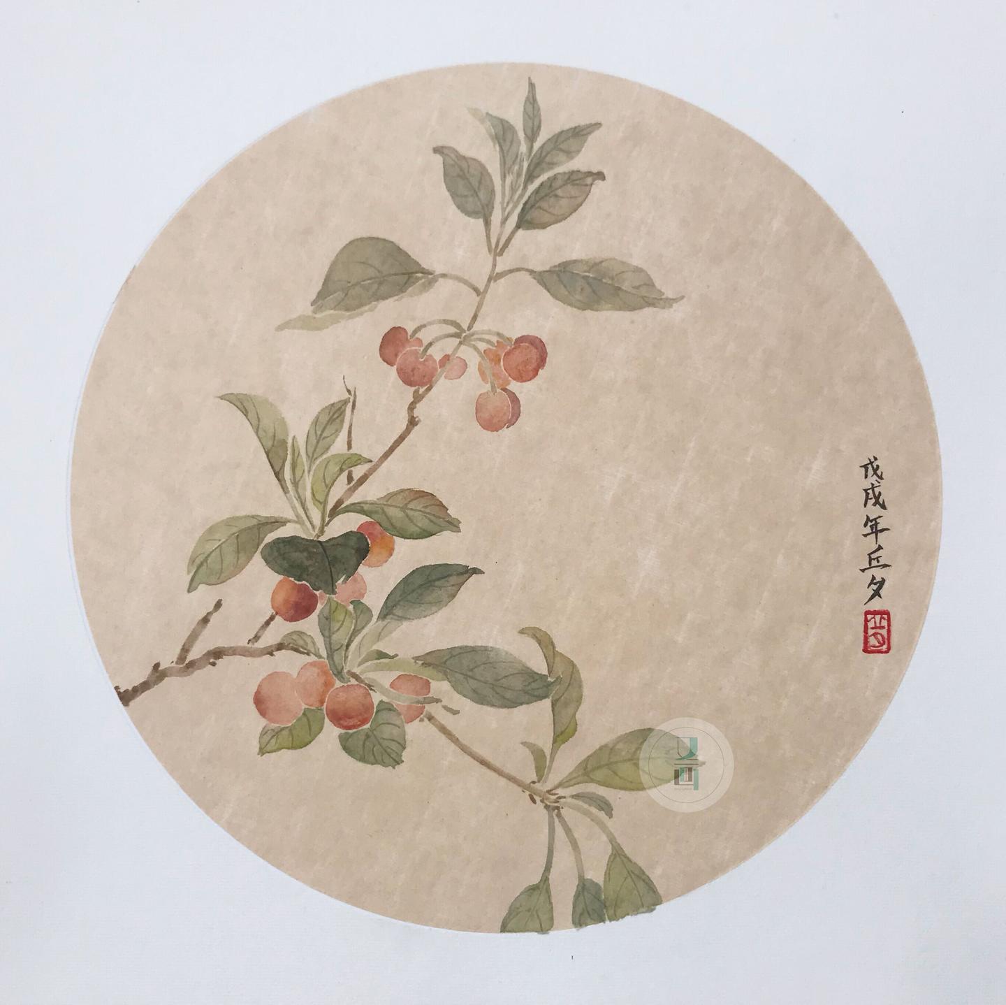 国画临摹 | 樱桃