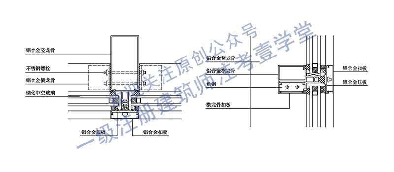 从材料认识构造:一级注册建筑师技术作图中的玻璃幕墙