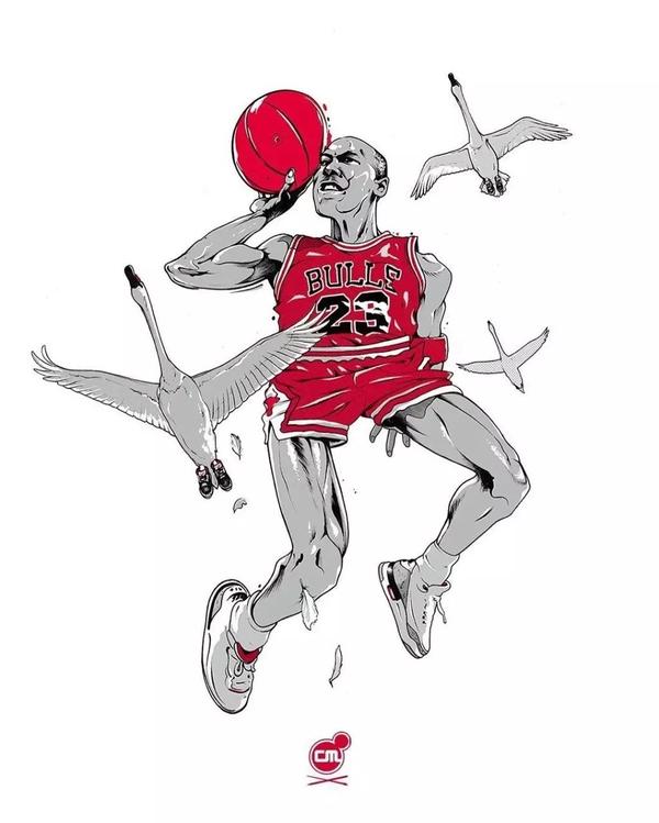 个性鲜明!一组口味略重的nba球星漫画