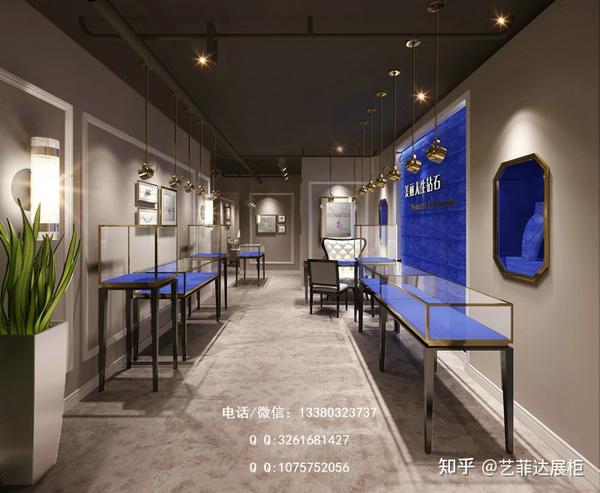 珠宝展厅展柜摆放珠宝的几种技巧