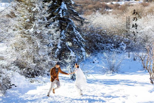 雪景婚纱照 抓住冬日最后的小浪漫