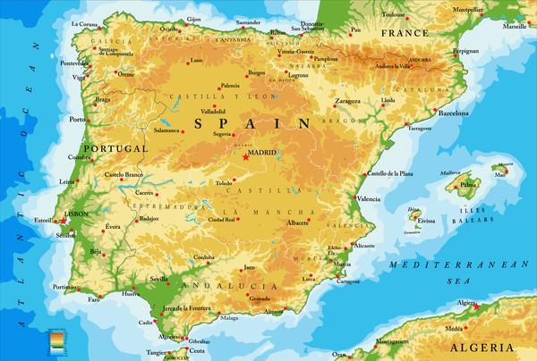 成就"异类"西班牙的主要原因在于西班牙所处的地理位置