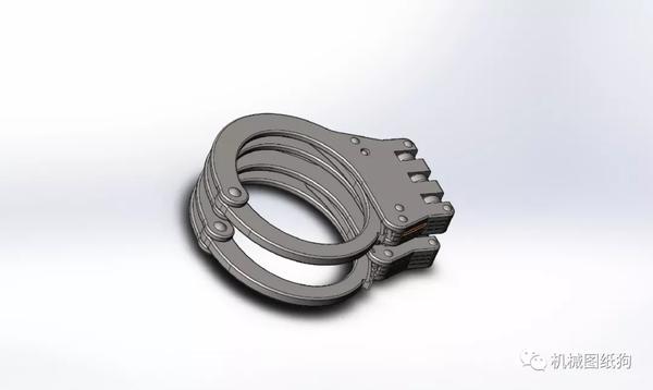 工程机械手铐玩具模型3d图纸solidworks设计