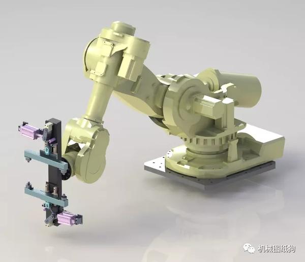 机器人abb机器人夹爪3d数模图纸solidworks设计附step