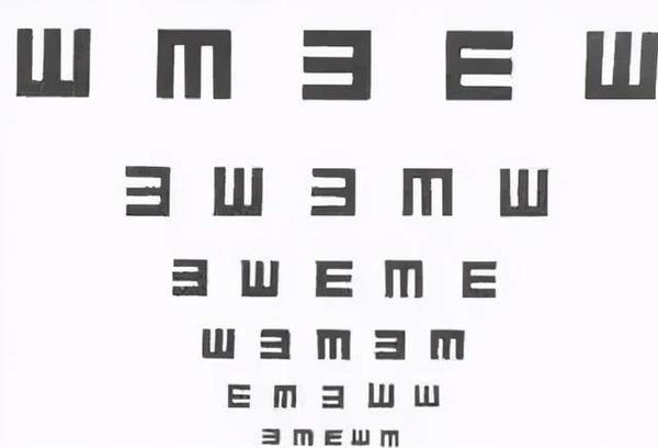 从小到大我们都会测视力 那你知道为什么 视力表要用"e"字吗?