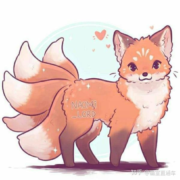 可爱的小狐狸 手绘 插画师 naomi lord