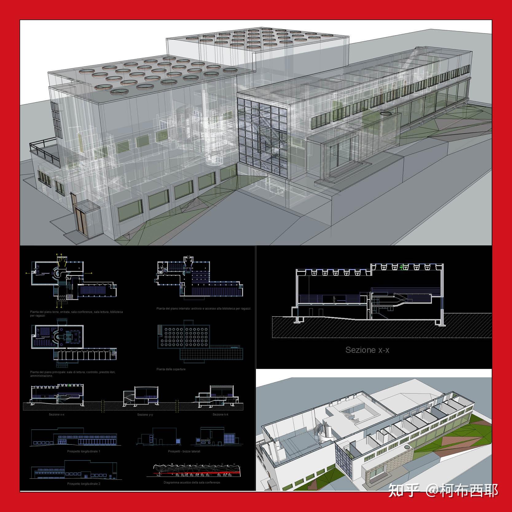 维堡图书馆模型塞纳约基市图书馆0-沃尔夫斯堡文化中心wolfsburg