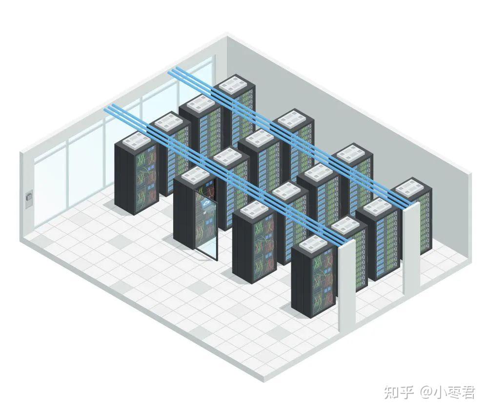 所以,从硬件种类上来说,数据中心和我们以前经常看到的企业内部机房差