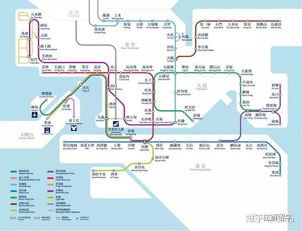 先上一张香港地铁的图: 记得点击这里关注我呀!