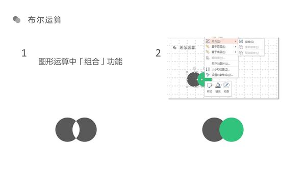 幻灯片中的布尔运算