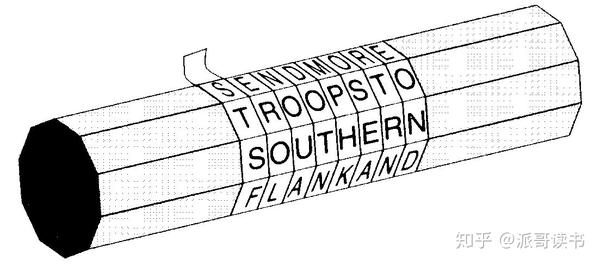 就比较容易理解历史上第一件军用密码装置:公元前5世纪的斯巴达密码棒