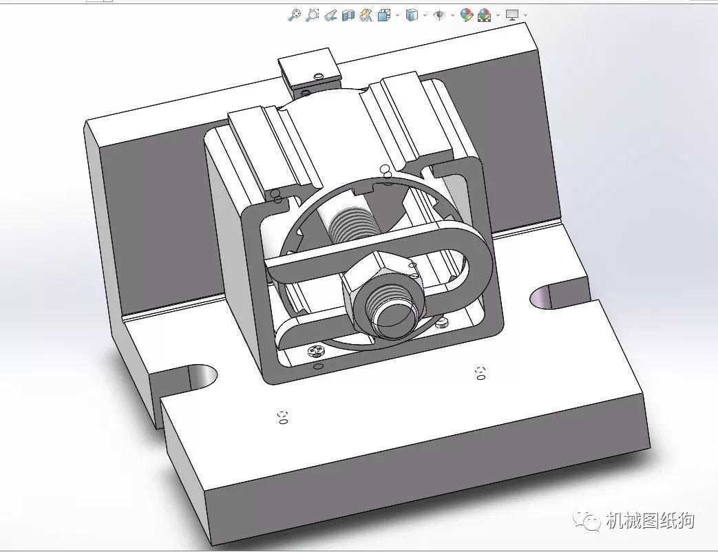工程机械微电机壳铣平面夹具3d模型solidworks设计