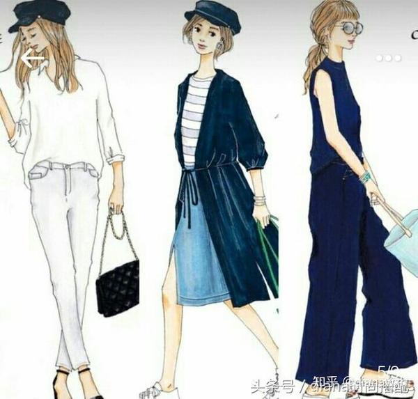 穿衣搭配口诀让穿衣服不再困难含27款春夏手绘搭配推荐