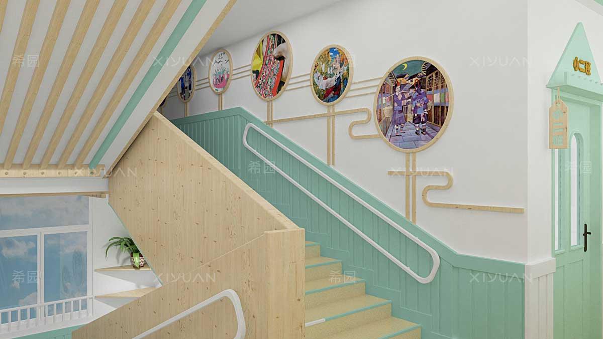 幼儿园楼梯与走廊布置方法-希园幼儿园设计