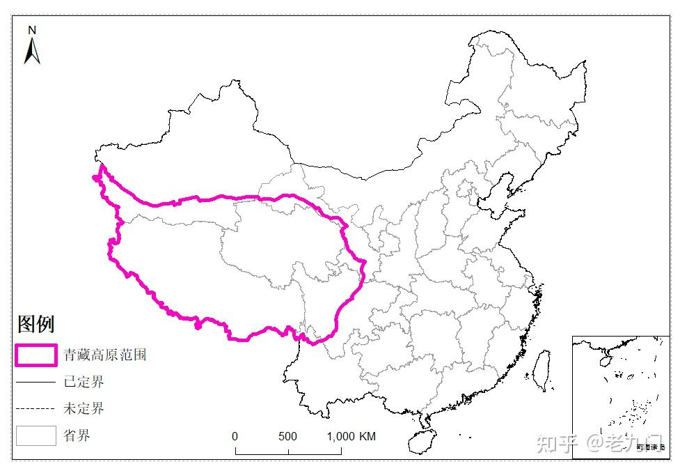 青藏高原空间范围